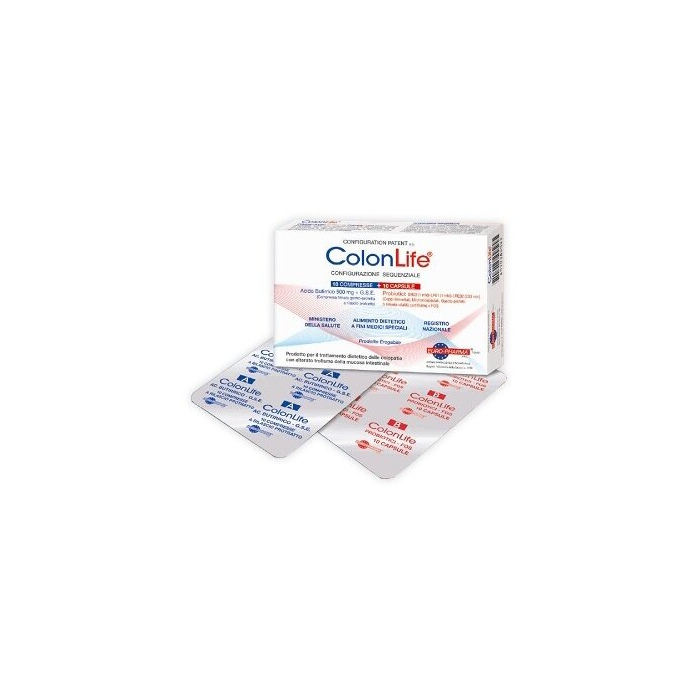 ColonLife Integratore Trattamento Coleopatie 10 compresse + 10 capsule ColonLife Integratore Trattamento Coleopatie 10 compresse + 10 capsule