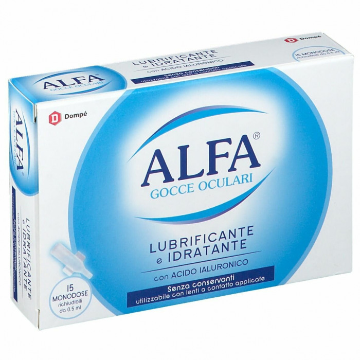 Alfa lubrificante monodose 15 fiale 0,5 ml