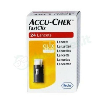 Accu-chek fastclix 24 lancette per test glicemia