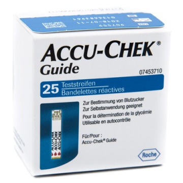 Accu-chek guide strisce reattive glicemia 25 pezzi