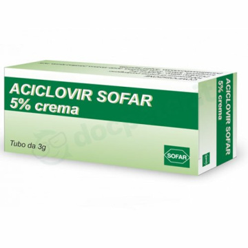 Aciclovir 5% sofar crema dermatologica 3 g 