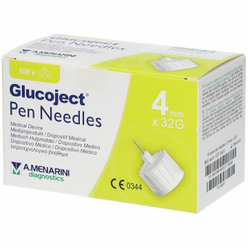 Ago per penna da insulina glucoject lunghezza 4 mm gauge 32100 pezzi