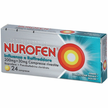 Nurofen 200 mg Influenza e Raffreddore 24 compresse rivestite