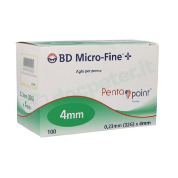 BD Microfine Aghi 32x4mm per Penna Insulina Ago 100 pezzi