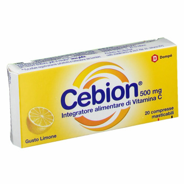 Cebion vitamina C 500 mg 20 compresse masticabili limone