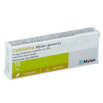 Cetirizina (mylan generics) 7 compresse rivestite 10 mg