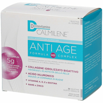 Dermovitamina calm antiage ia a base di collagene e acido ialuronico polvere 30 bustine