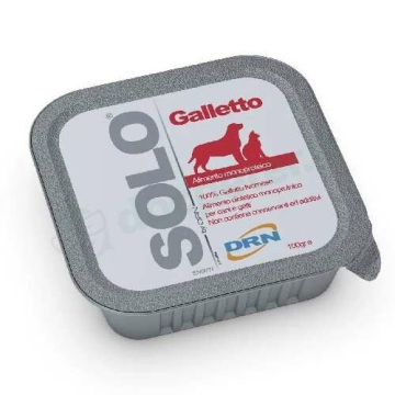 Drn Solo Galletto 100% Mangime Monoproteico Cani e Gatti 100g