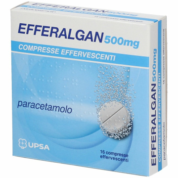 Efferalgan 16 compresse effervescenti Mal di testa e denti, Influenza 500mg