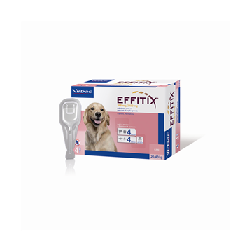 Effitix spot-on 4 pipette 4,40 ml cani da 20 a 40 kg