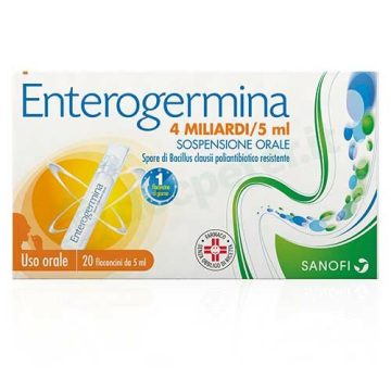 Enterogermina 4 Miliardi/5 ml 20 Flaconcini Sospensione Orale
