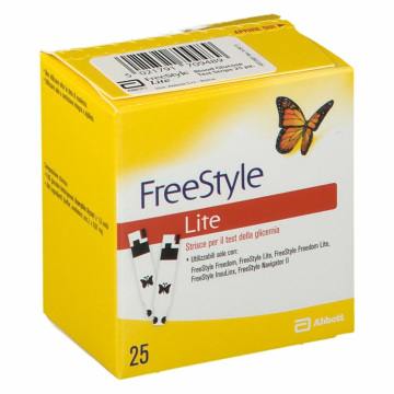 Freestyle Lite Strisce Reattive Glicemia 25 pezzi