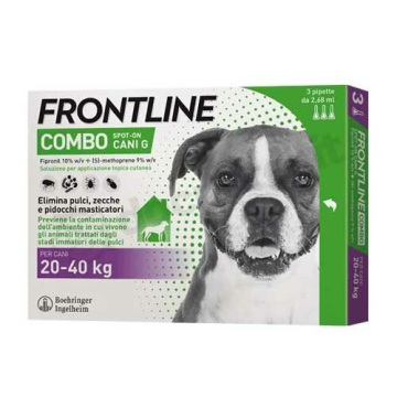 Frontline Combo Spot-On Cani Taglia Grande 20-40 kg 3 Pipette Monodose