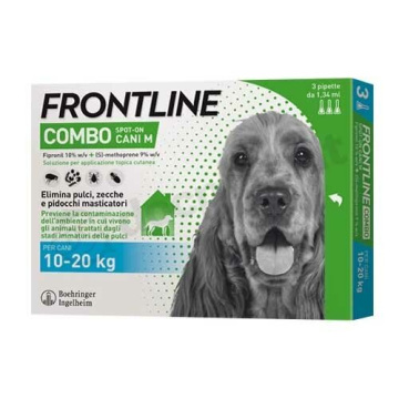 Frontline Combo Spot-On Cani Taglia Media 10-20 kg 3 Pipette Monodose