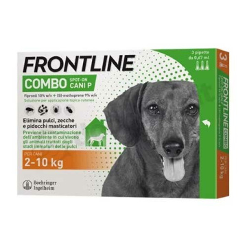 Frontline Combo Spot-On Cani Taglia Piccola 2-10 kg 3 Pipette Monodose