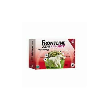 Frontline tri-act spot-on 6 pipette 6 ml cani da 40 a 60 kg