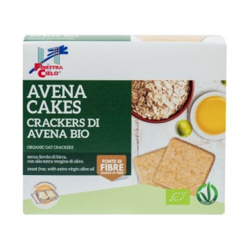 Fsc avenacakes crackers di avena bio vegan senza lievito dibirra con olio extravergine di oliva 250 g