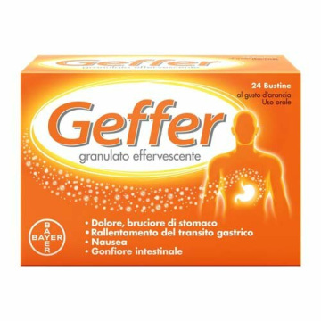 Geffer Granulato effervescente Trattamento iperacidità 24 bustine 5 g
