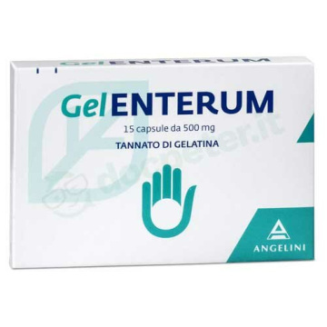 Gelenterum 15 capsule adulti 500mg tannato di gelatina