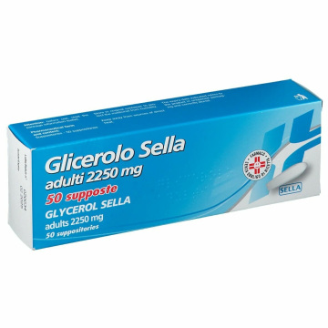 Glicerolo sella adulti 2250 mg adulti 50 supposte 