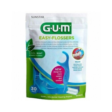 Gum easy flossers forcella 30 pezzi new