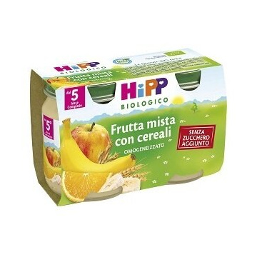 Hipp bio hipp bio omogeneizzato frutta mista con cereali 2x125 g