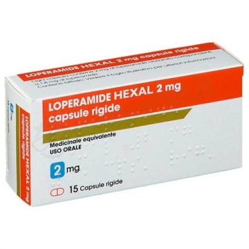 Loperamide 2 mg hexal diarrea 15 capsule