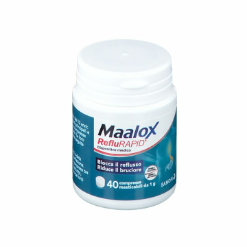 Maalox RefluRapid per il Bruciore di Stomaco 40 compresse masticabili