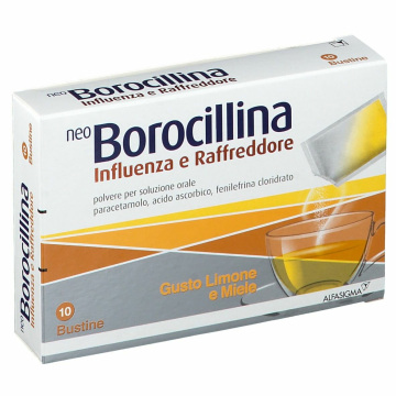 NeoBorocillina Influenza Raffreddore 10 bustine limone e miele 