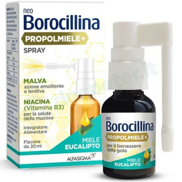 Neoborocillina propolmiele+ spray miele eucalipto 20 ml