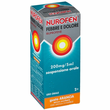 Nurofen Febbre e Dolore Sciroppo Bambini 200 mg gusto Arancia 