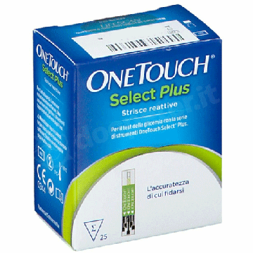 Onetouch Select Plus Strisce Misurazione Glicemia 25 strisce