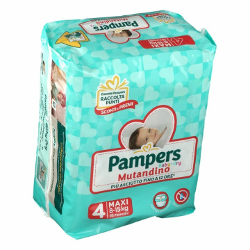 Pampers baby dry mutandino sm taglia 4 maxi small pack 16 pezzi