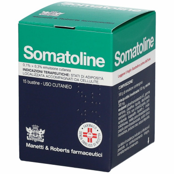 Somatoline emulsione 15bustine 0,1+0,3%