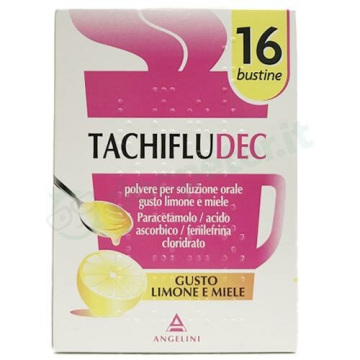 Tachifludec limone miele soluzione orale 16 bustine