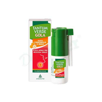 Tantum verde gola spray orale 15 ml 0,25% camomilla e miele