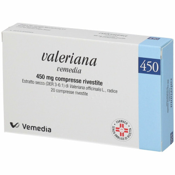 Valeriana 450 mg vemedia 20 compresse rivestite