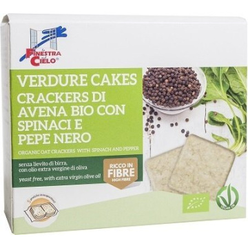 Verdure cakes-spinaci e pepe nero bio 250 g