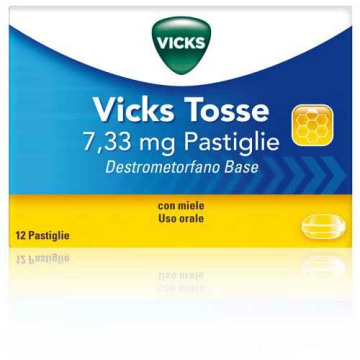 Vicks Tosse 7,33 mg pastiglie miele 12 pezzi