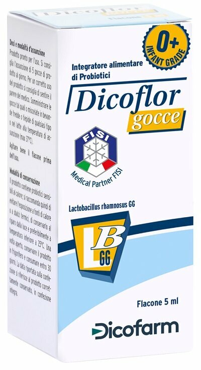 Dicoflor Gocce Integratore Alimentare Fermenti Lattici 5 ml img
