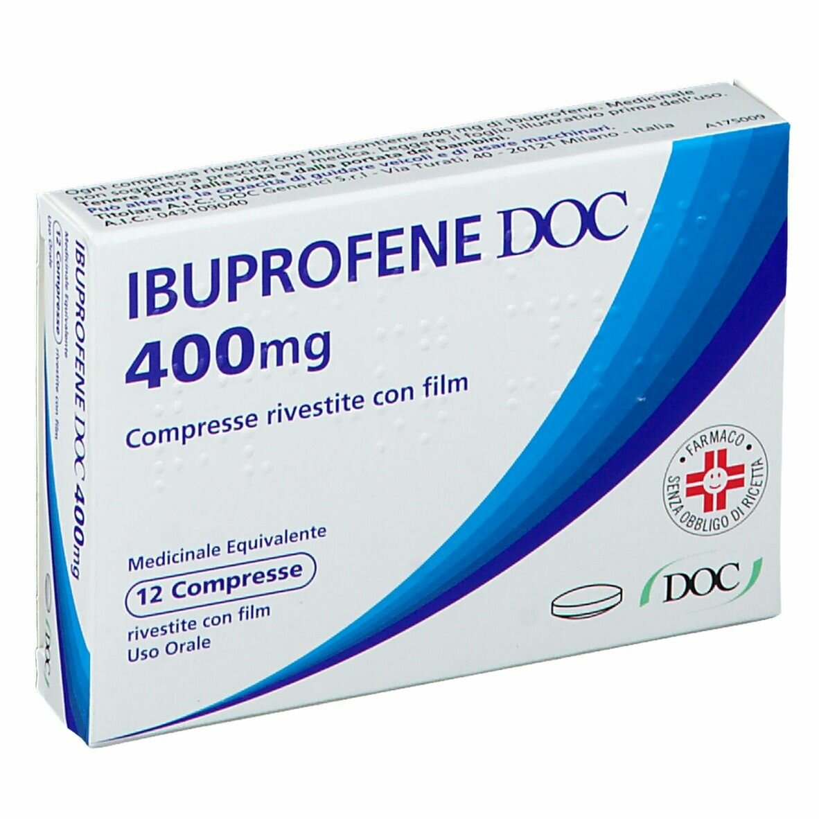 Doc ibuprofene 400 mg antinfiammatorio analgesico 12 compresse img