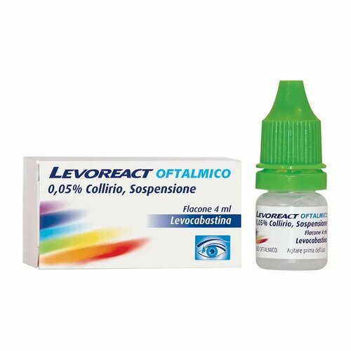 Levoreact oftalmico 0,5 mg levocabastina collirio 4 ml img