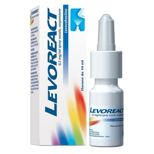 Levoreact spray nasale 0,5 mg levocabastina cloridrato 10 ml img