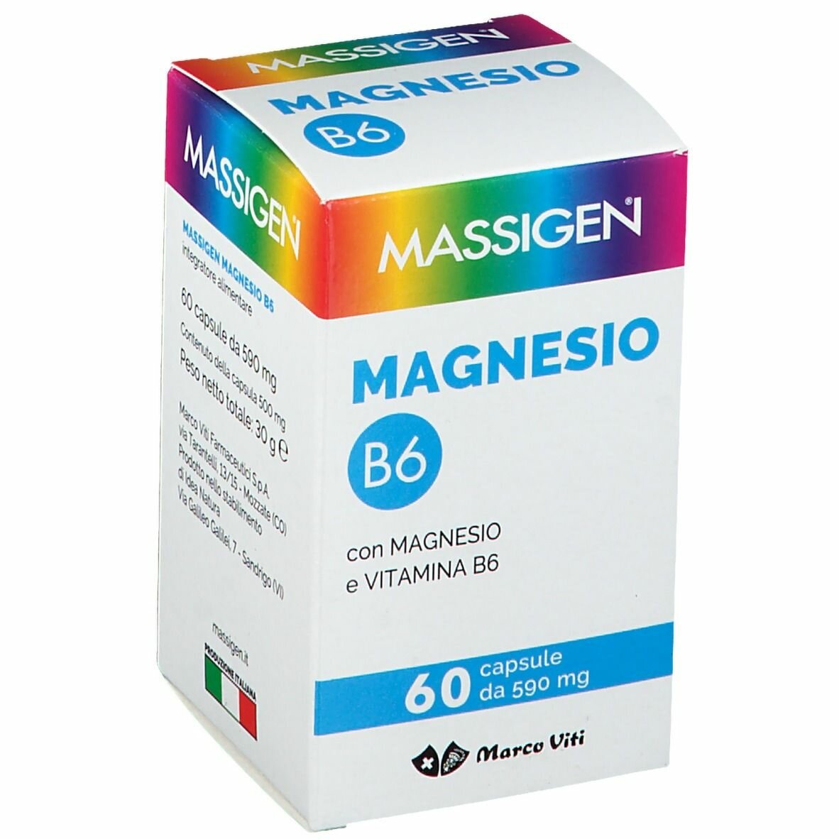 Massigen magnesio b6 60 capsule img