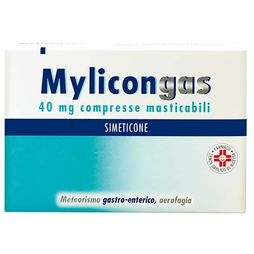 Mylicongas 40 mg simeticone meteorismo 50 compresse masticabili img