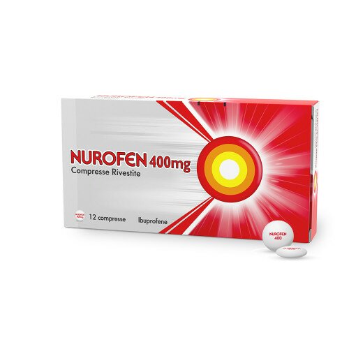 Nurofen 400 mg ibuprofene antidolorifico 12 compresse rivestite img