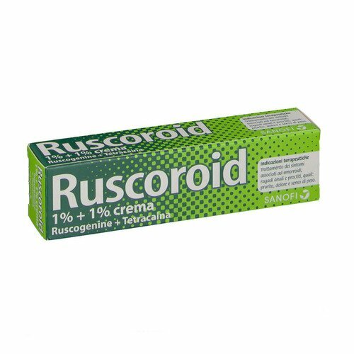 Ruscoroid 1%+1% crema rettale contro emorroidi 40 g img