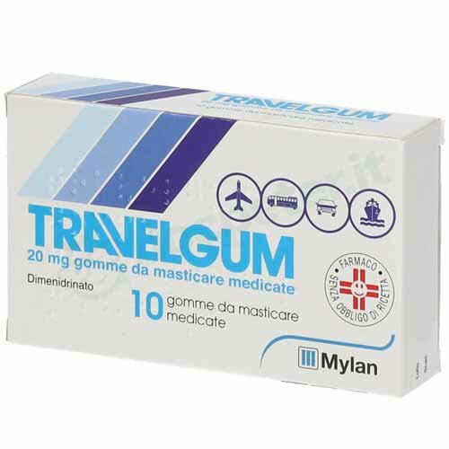 Travelgum antiemetico 10 gomme masticabili 20 mg img