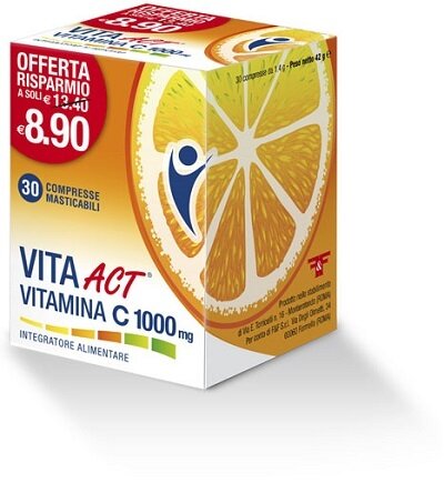 Vita act vitamina c 1000 mg 30 compresse masticabili img